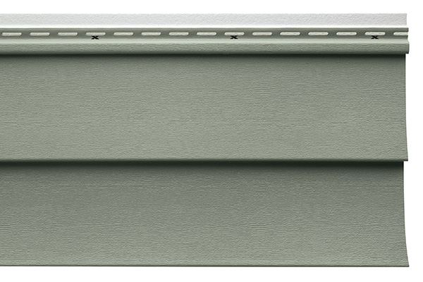 insulated siding product, 6 inch length in green