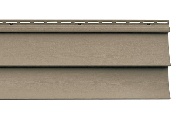 extended length siding product, 4 inch panel in light brown